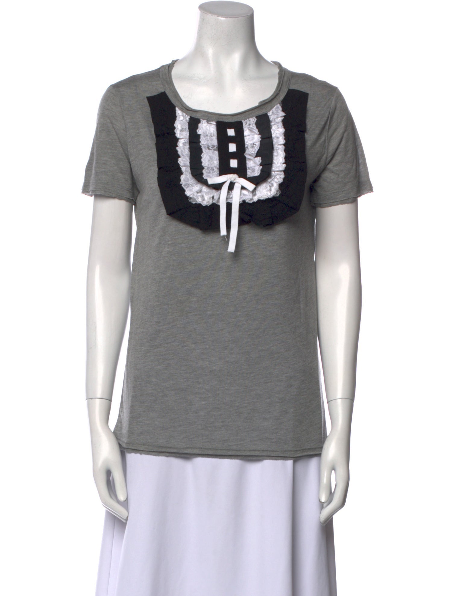 Red Valentino Graphic Print Scoop Neck T-Shirt