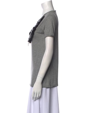 Red Valentino Graphic Print Scoop Neck T-Shirt