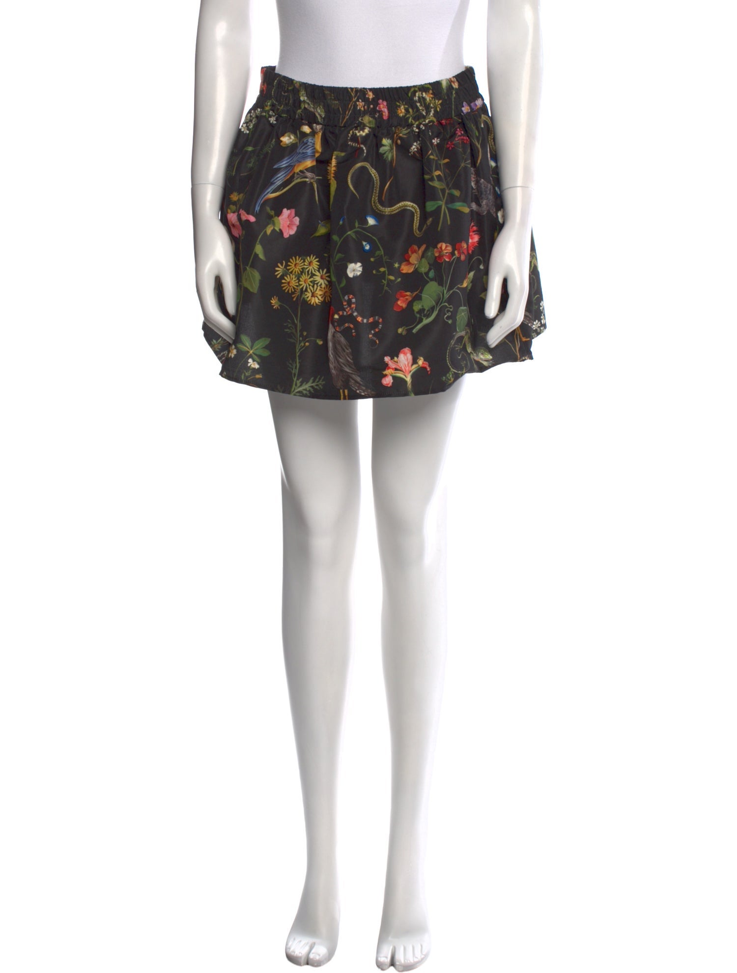 Red Valentino Floral Print Mini Skirt