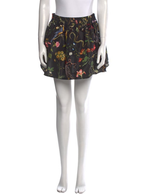 Red Valentino Floral Print Mini Skirt