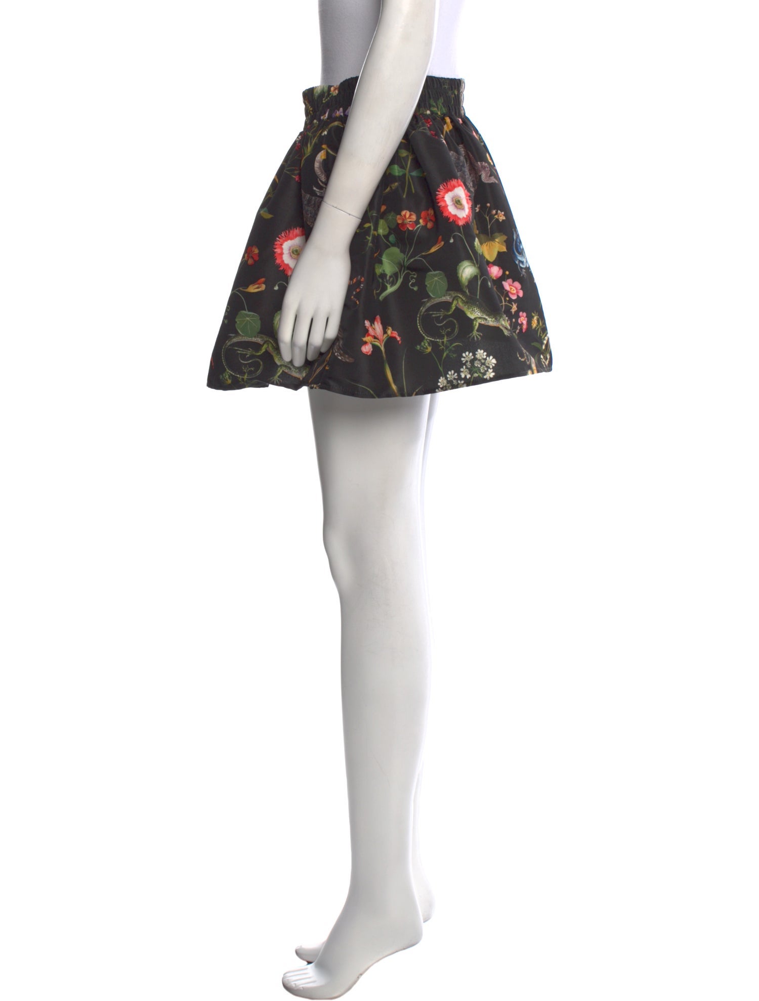 Red Valentino Floral Print Mini Skirt
