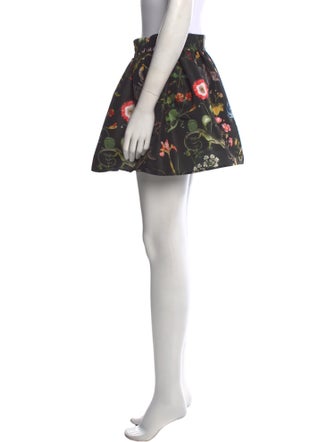 Red Valentino Floral Print Mini Skirt