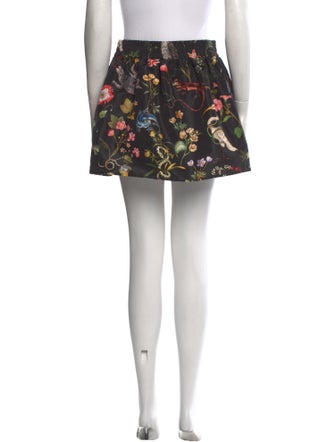 Red Valentino Floral Print Mini Skirt