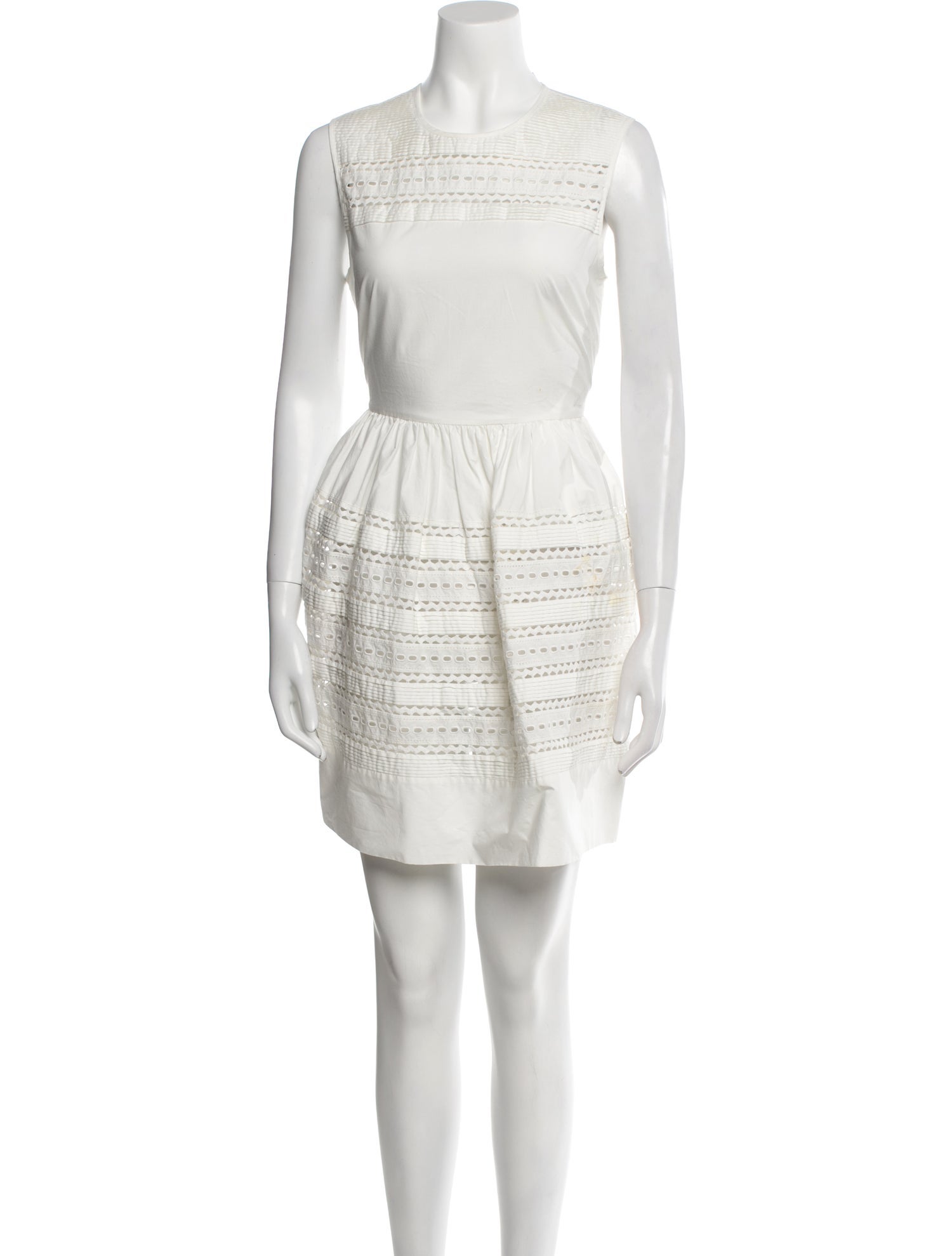 Red Valentino Crew Neck Mini Dress