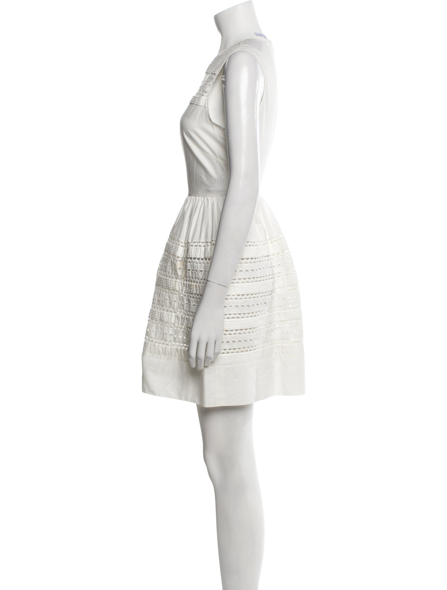 Red Valentino Crew Neck Mini Dress