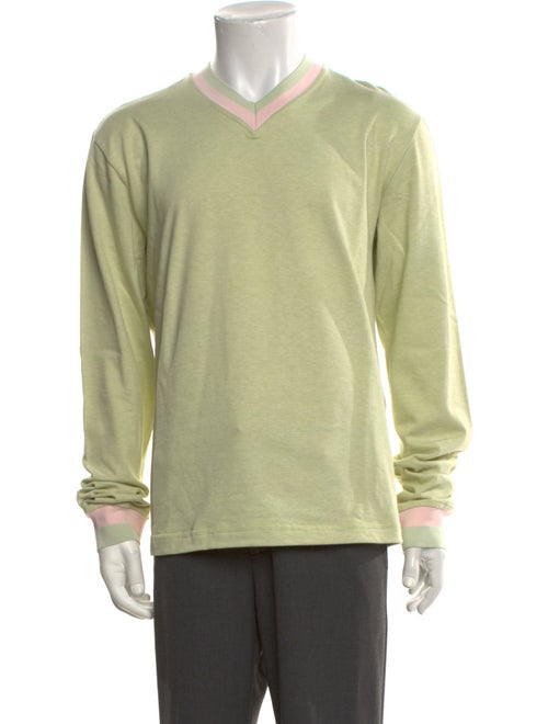 Red Valentino Rockstud Accents V-Neck Pullover