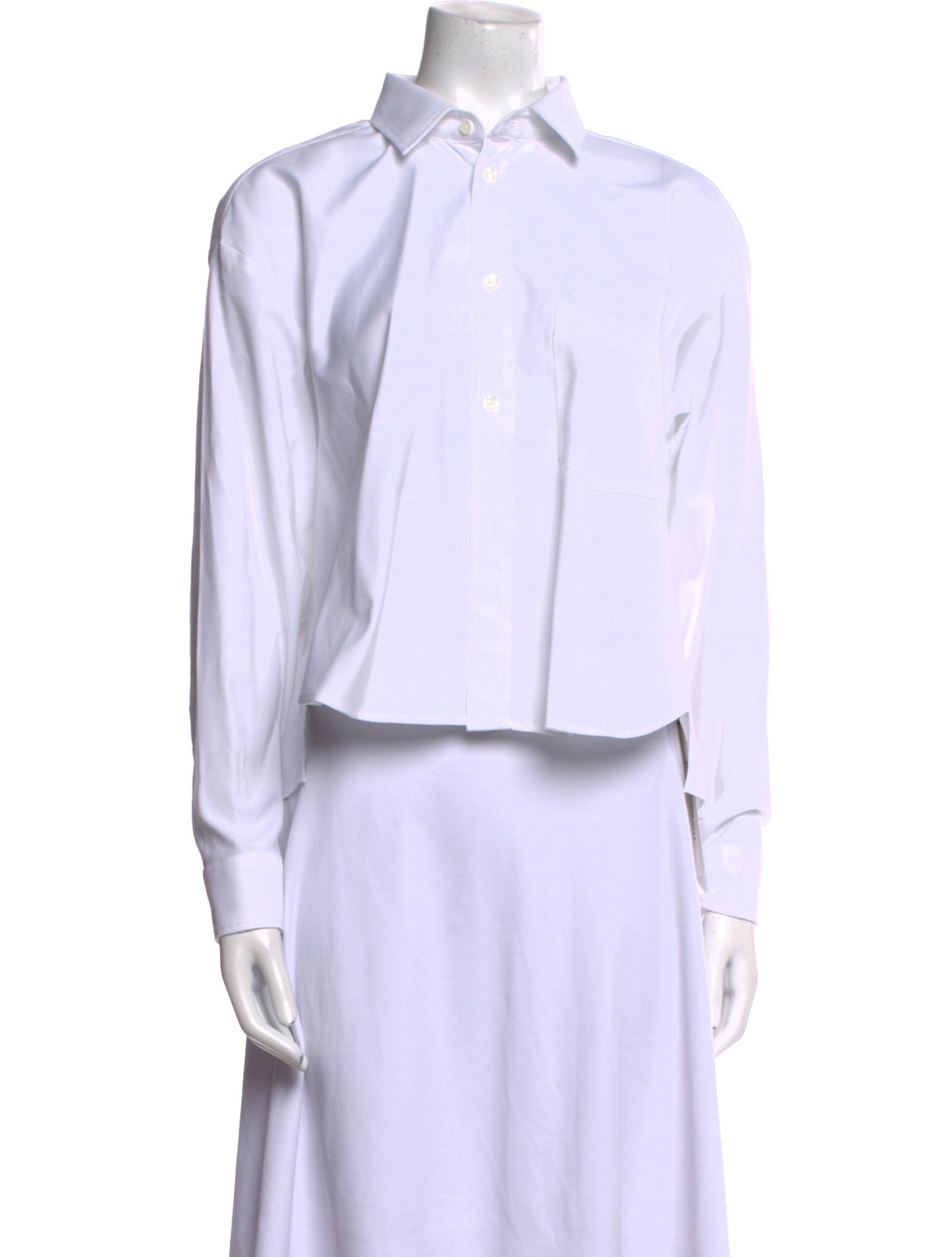 Red Valentino Long Sleeve Button-Up Top