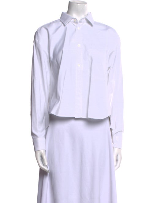 Red Valentino Long Sleeve Button-Up Top