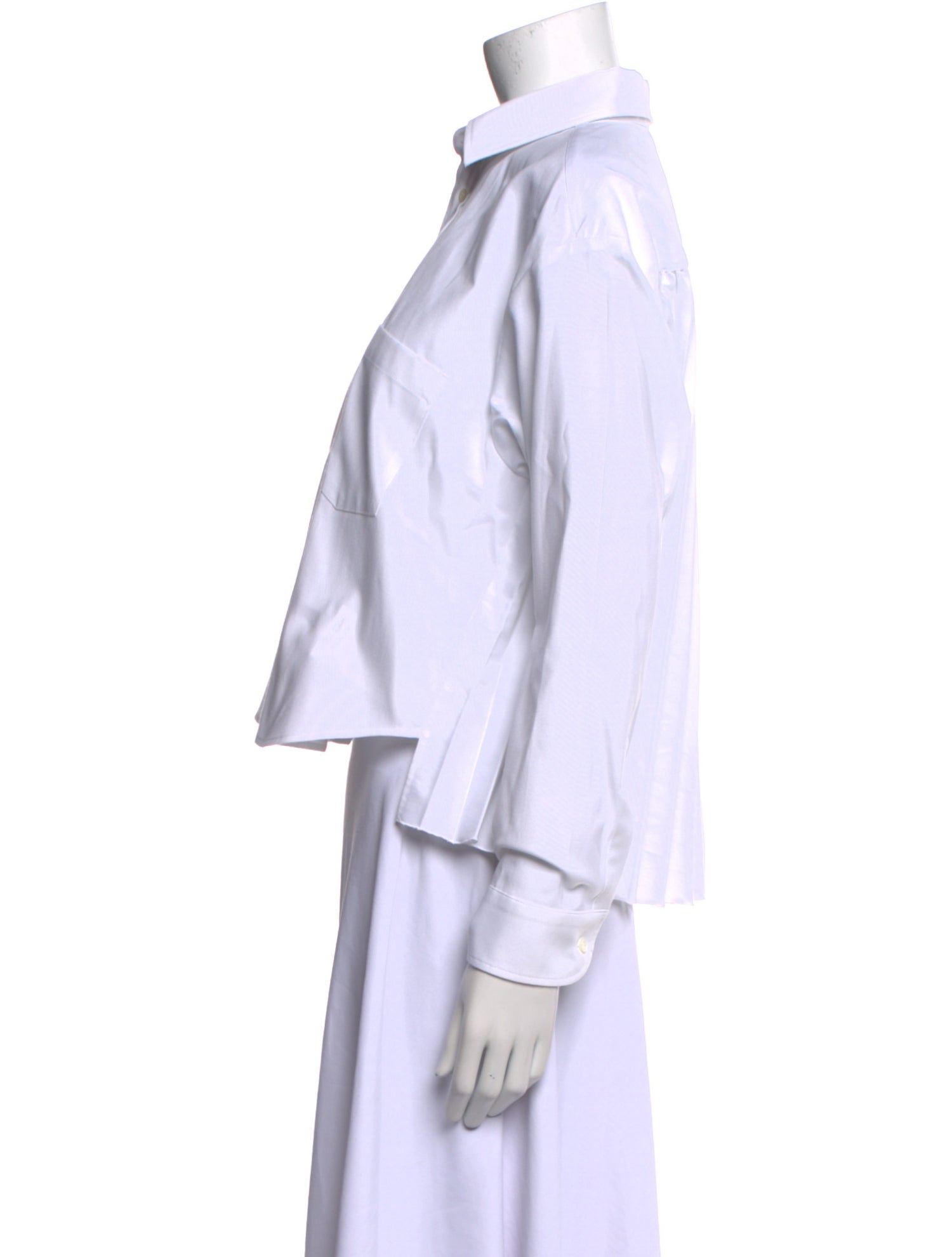 Red Valentino Long Sleeve Button-Up Top