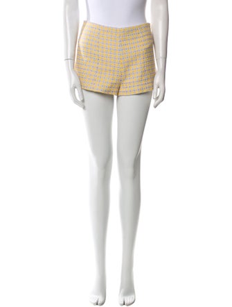 Red Valentino Tweed Pattern Mini Shorts