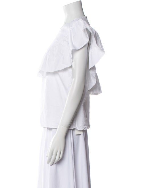 Red Valentino Crew Neck Short Sleeve Blouse