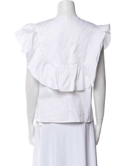 Red Valentino Crew Neck Short Sleeve Blouse