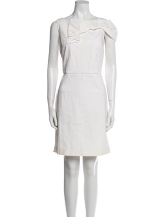 Red Valentino Bateau Neckline Mini Dress