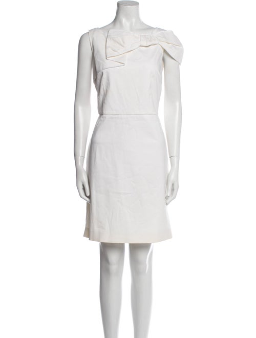 Red Valentino Bateau Neckline Mini Dress