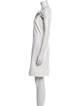 Red Valentino Bateau Neckline Mini Dress