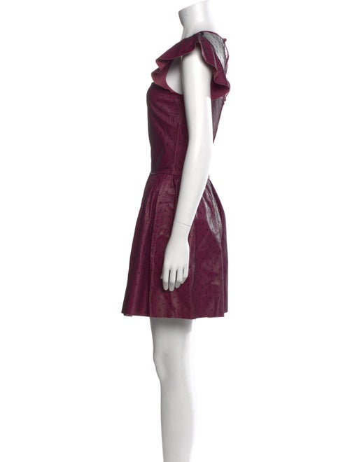 Red Valentino Lambskin Mini Dress