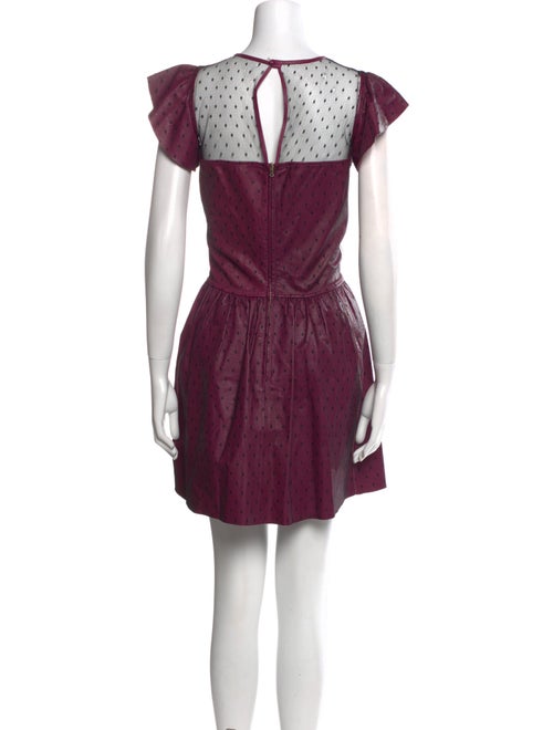 Red Valentino Lambskin Mini Dress