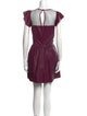 Red Valentino Lambskin Mini Dress