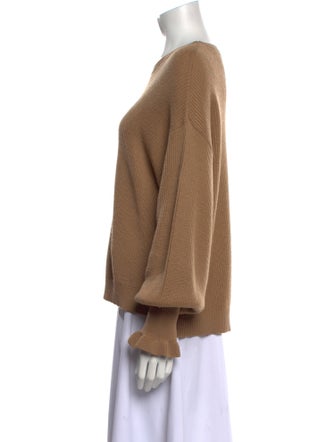 Red Valentino Virgin Wool Scoop Neck Sweater