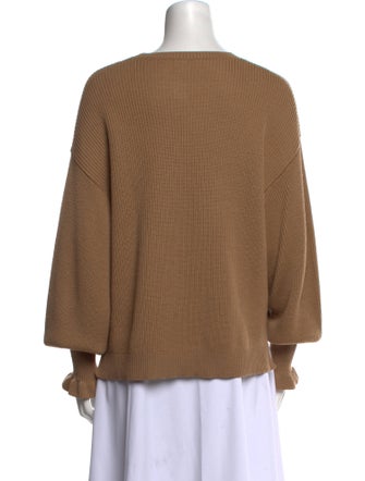 Red Valentino Virgin Wool Scoop Neck Sweater