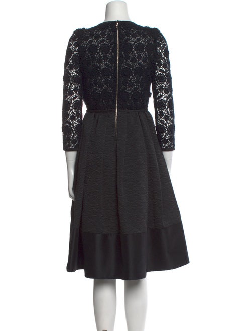 Red Valentino Scoop Neck Knee-Length Dress