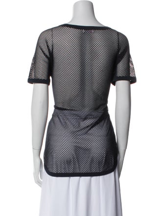 Red Valentino Scoop Neck Short Sleeve T-Shirt