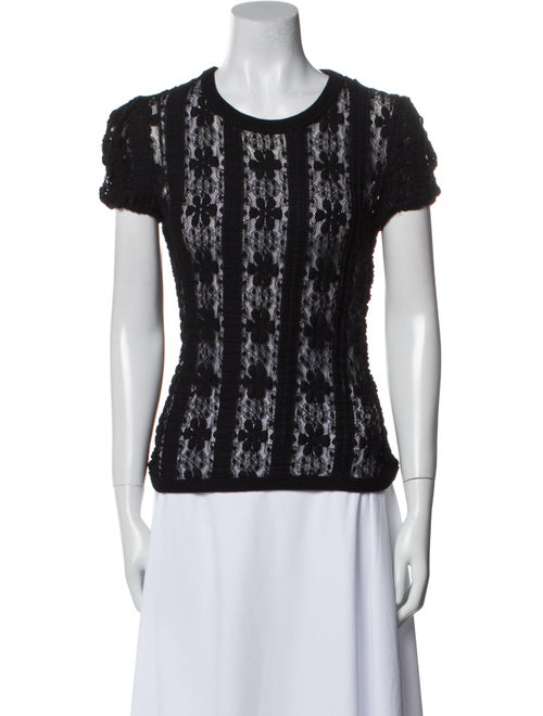 Red Valentino Scoop Neck Short Sleeve T-Shirt