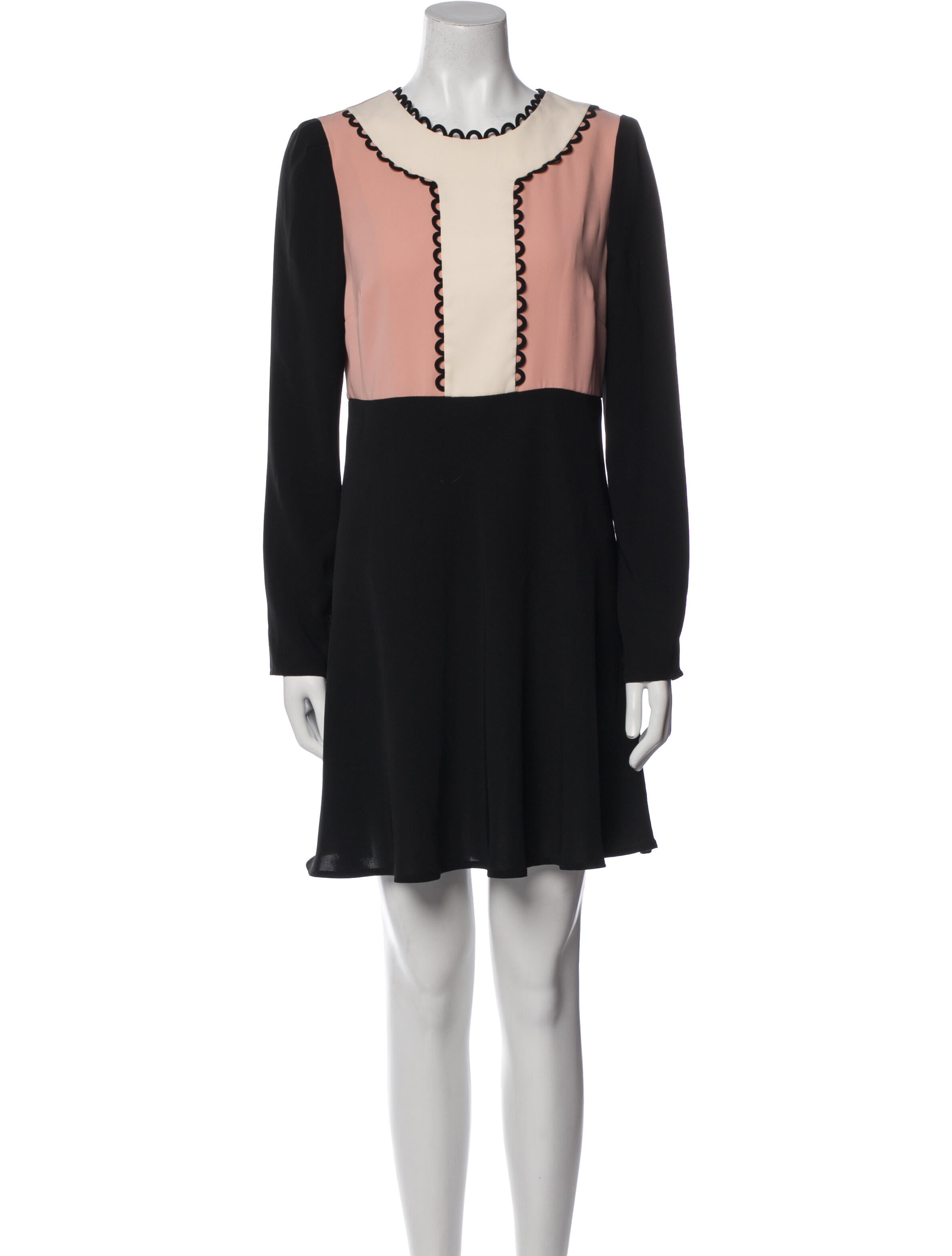 Red Valentino Crew Neck Mini Dress