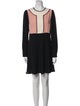Red Valentino Crew Neck Mini Dress