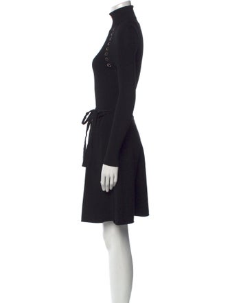 Red Valentino Turtleneck Mini Dress