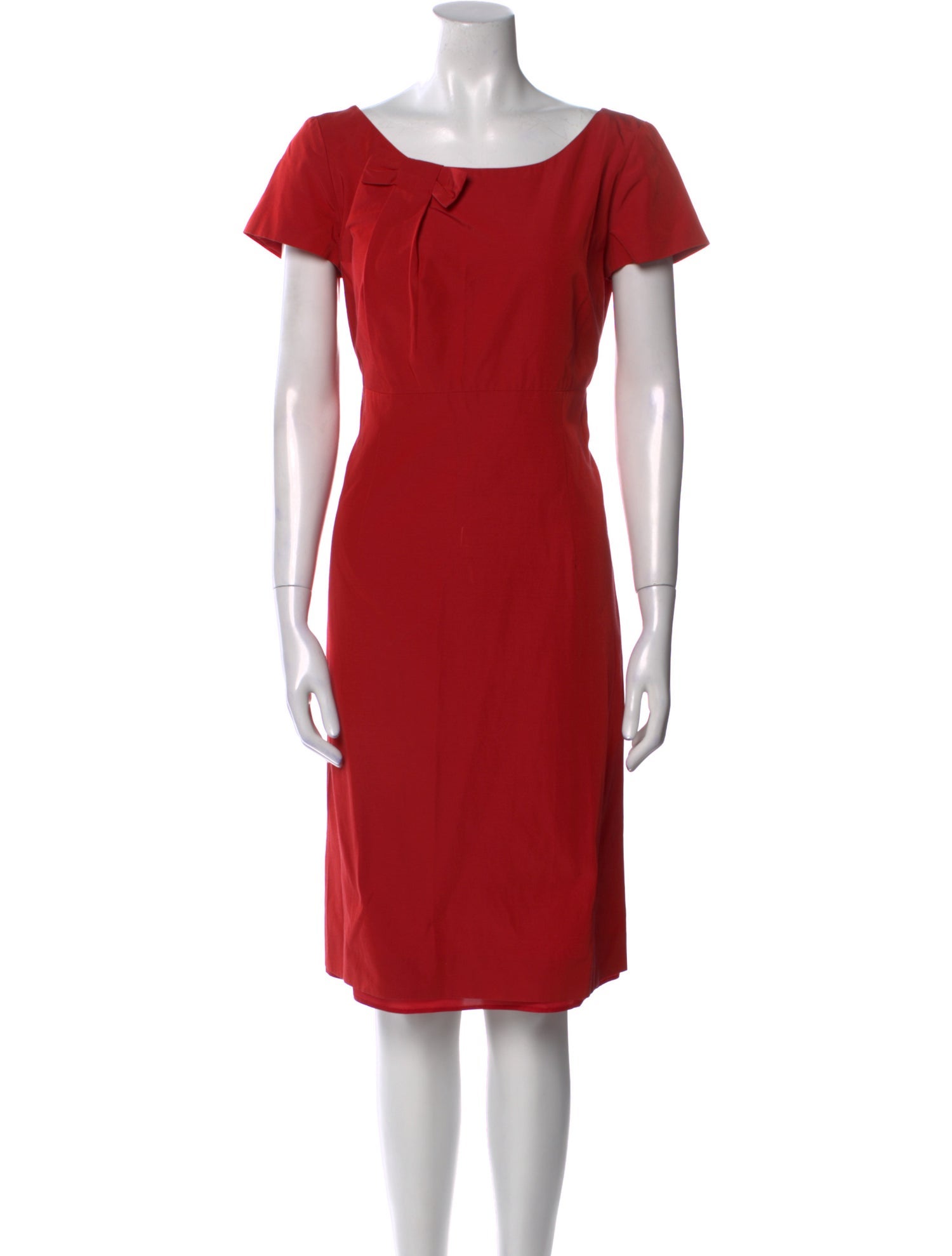 Red Valentino Bateau Neckline Knee-Length Dress