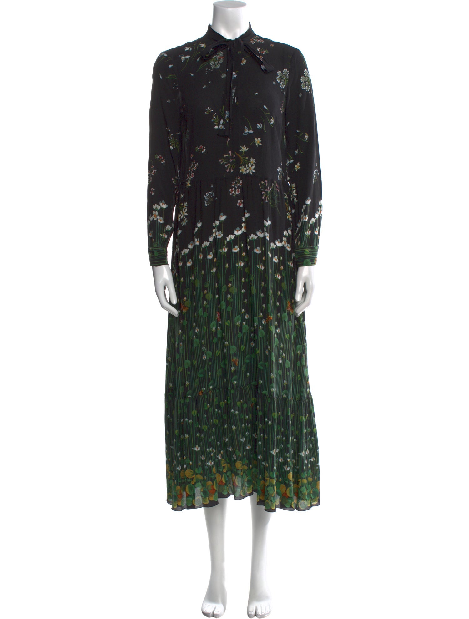 Red Valentino Silk Long Dress