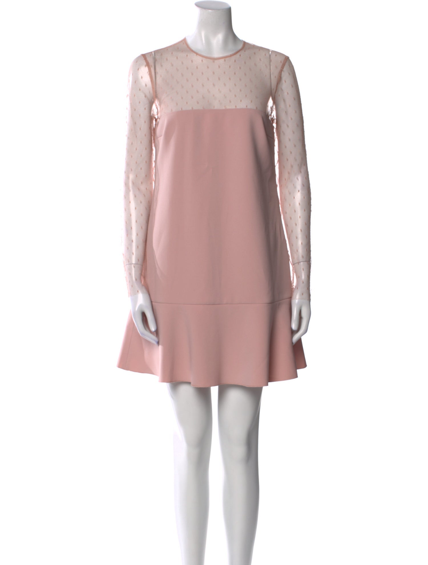 Red Valentino Crew Neck Mini Dress