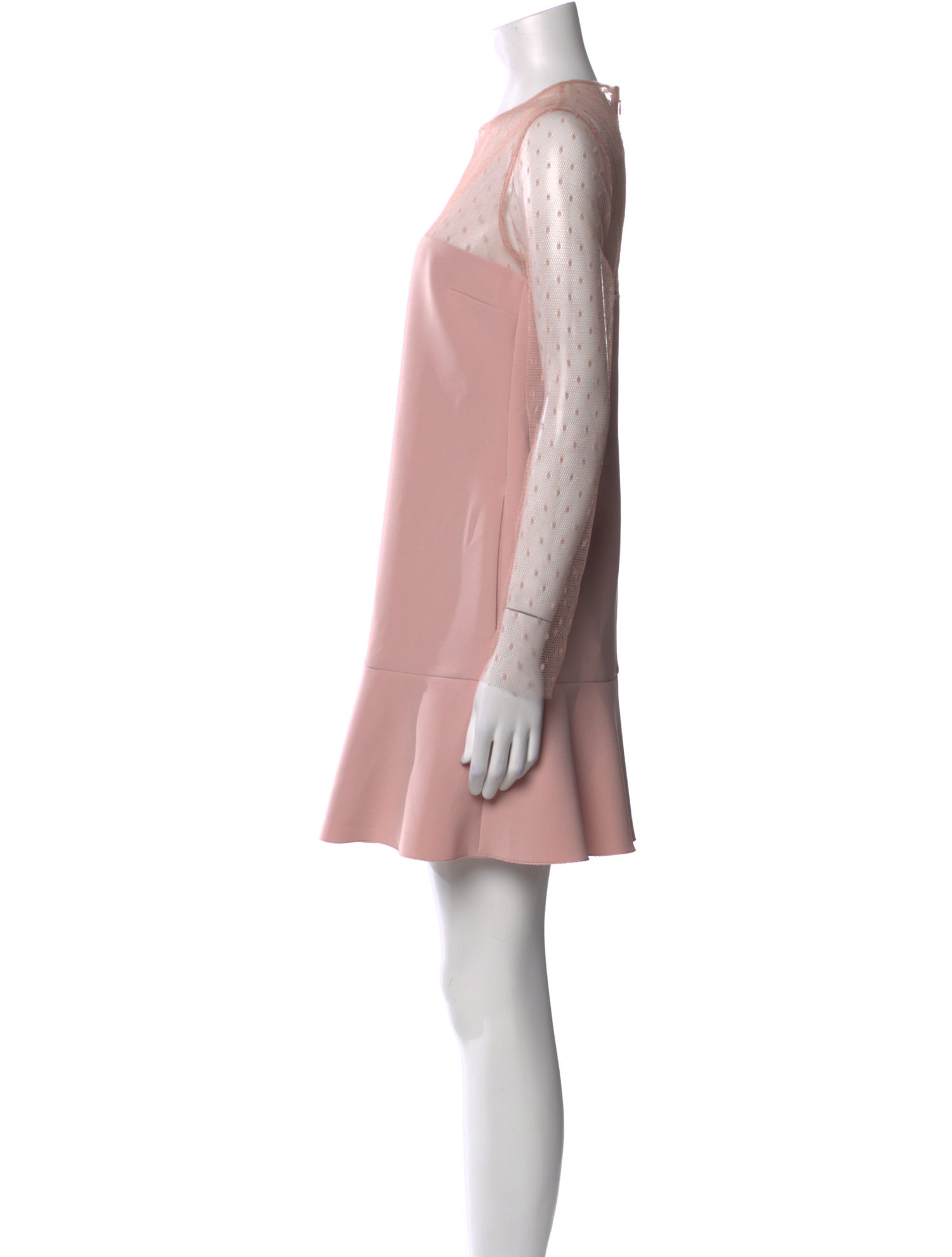 Red Valentino Crew Neck Mini Dress