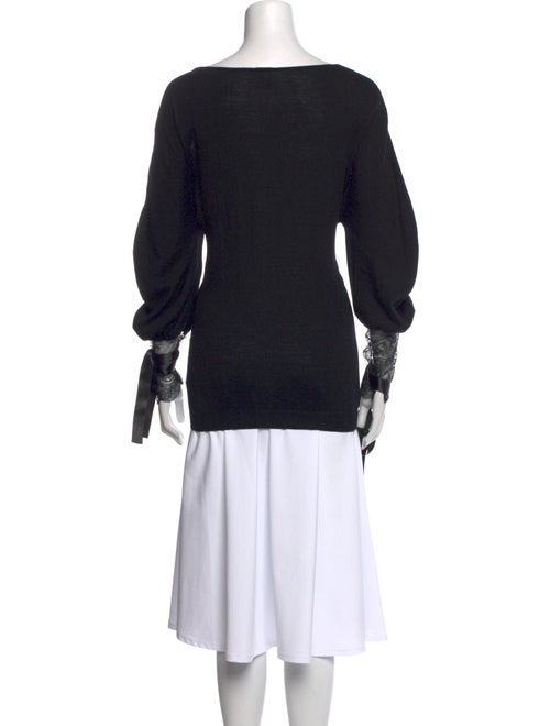 Red Valentino Merino Wool Scoop Neck Sweater