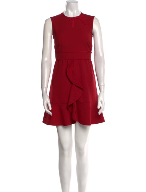Red Valentino Crew Neck Mini Dress
