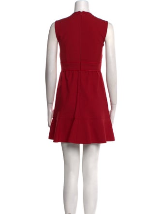 Red Valentino Crew Neck Mini Dress