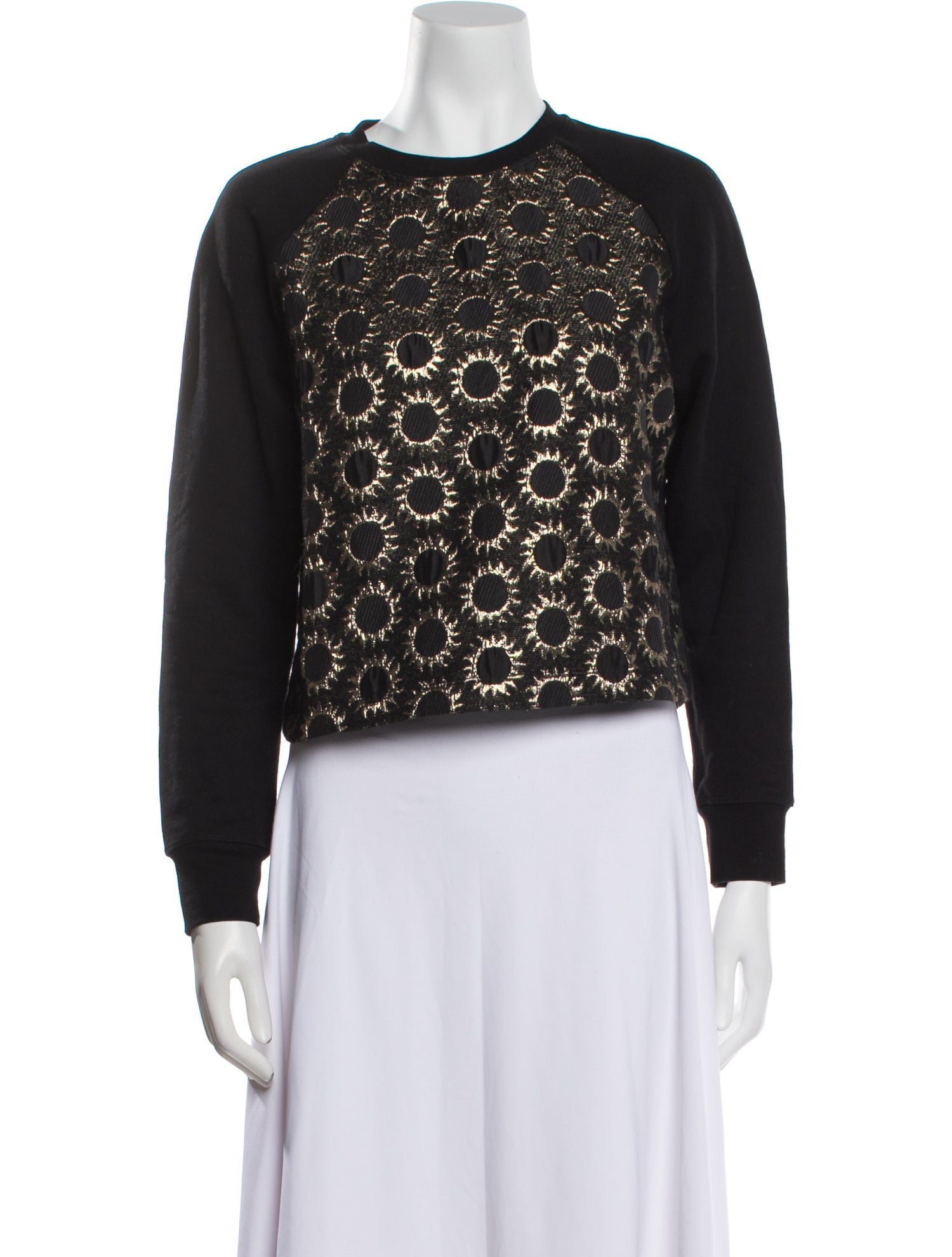 Red Valentino Virgin Wool Printed Sweater