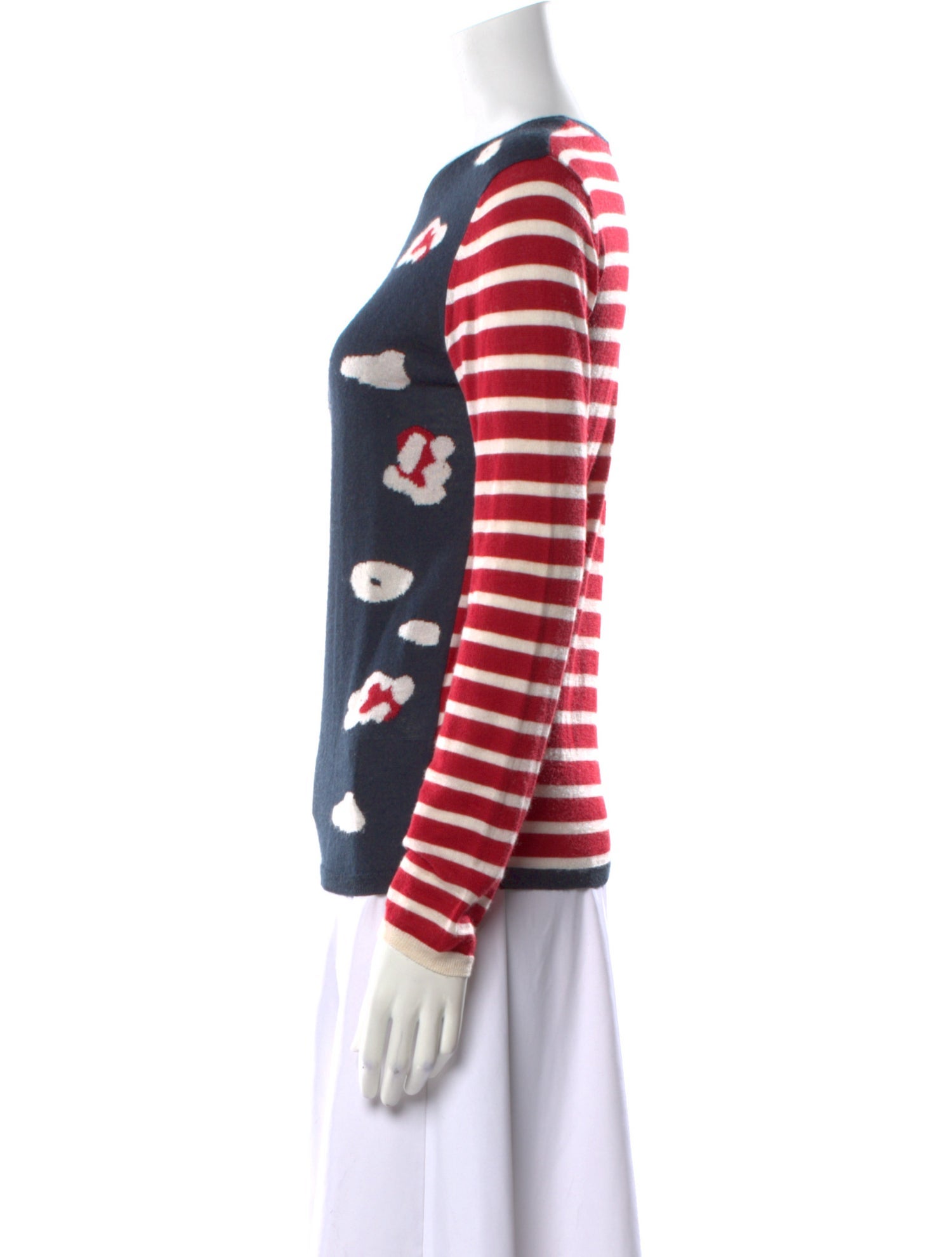Red Valentino Cashmere Printed Sweatshirt
