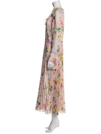 Red Valentino Floral Print Long Dress