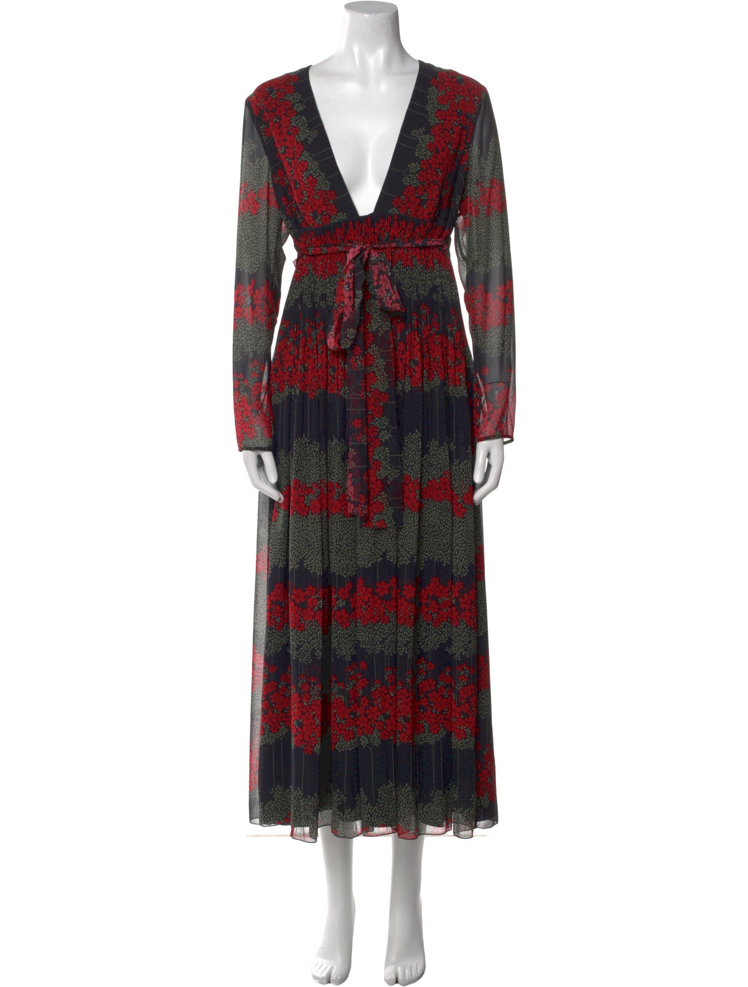 Red Valentino Printed Long Dress