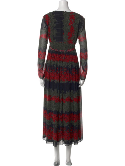 Red Valentino Printed Long Dress