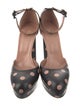 Red Valentino Leather Polka Dot Print D'Orsay Pumps