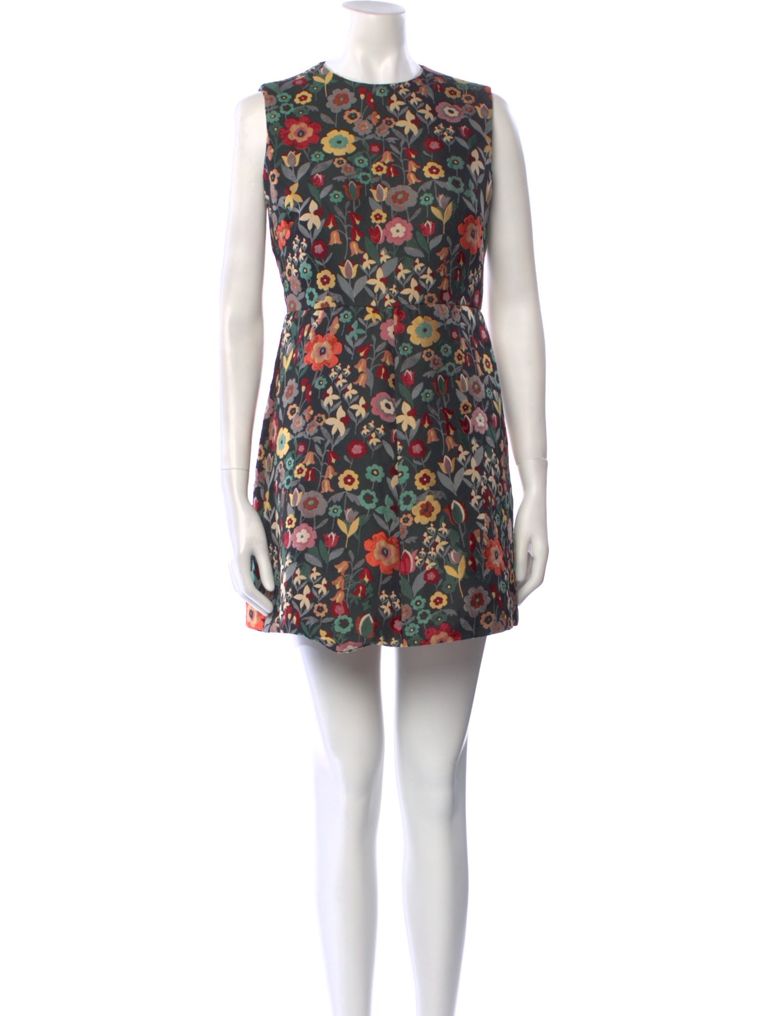 Red Valentino Floral Print Mini Dress