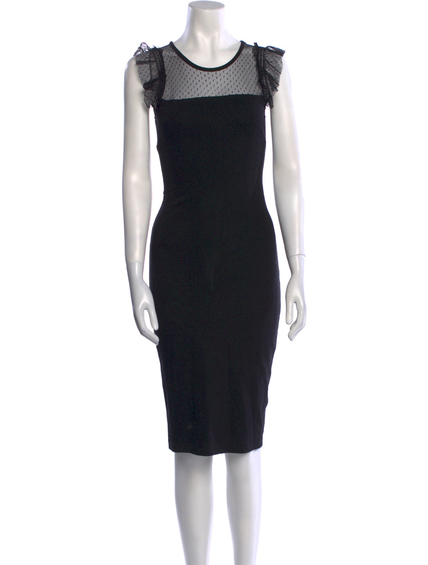 Red Valentino Crew Neck Knee-Length Dress