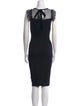 Red Valentino Crew Neck Knee-Length Dress