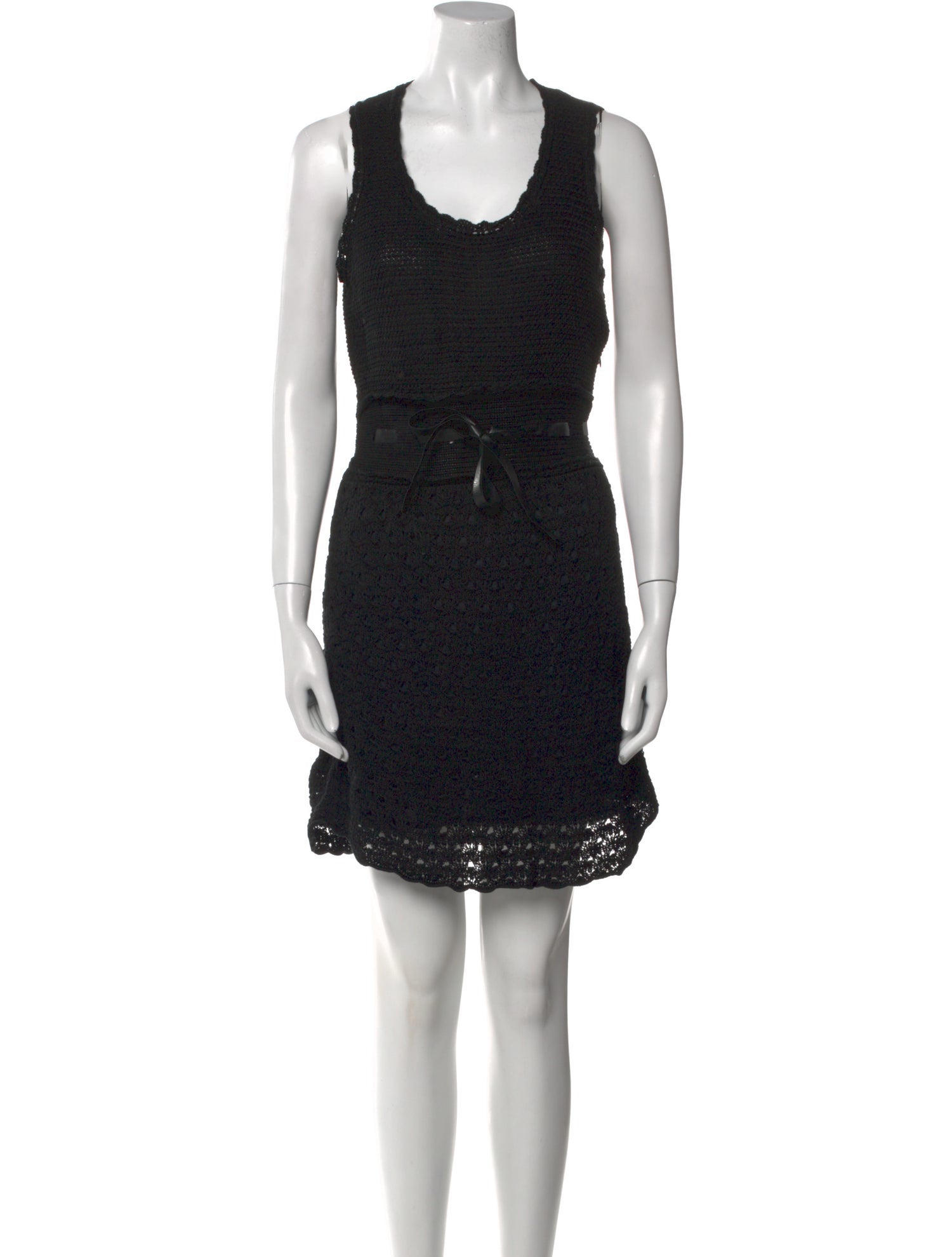 Red Valentino Scoop Neck Mini Dress