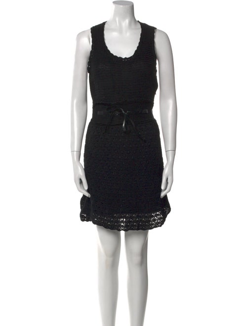 Red Valentino Scoop Neck Mini Dress