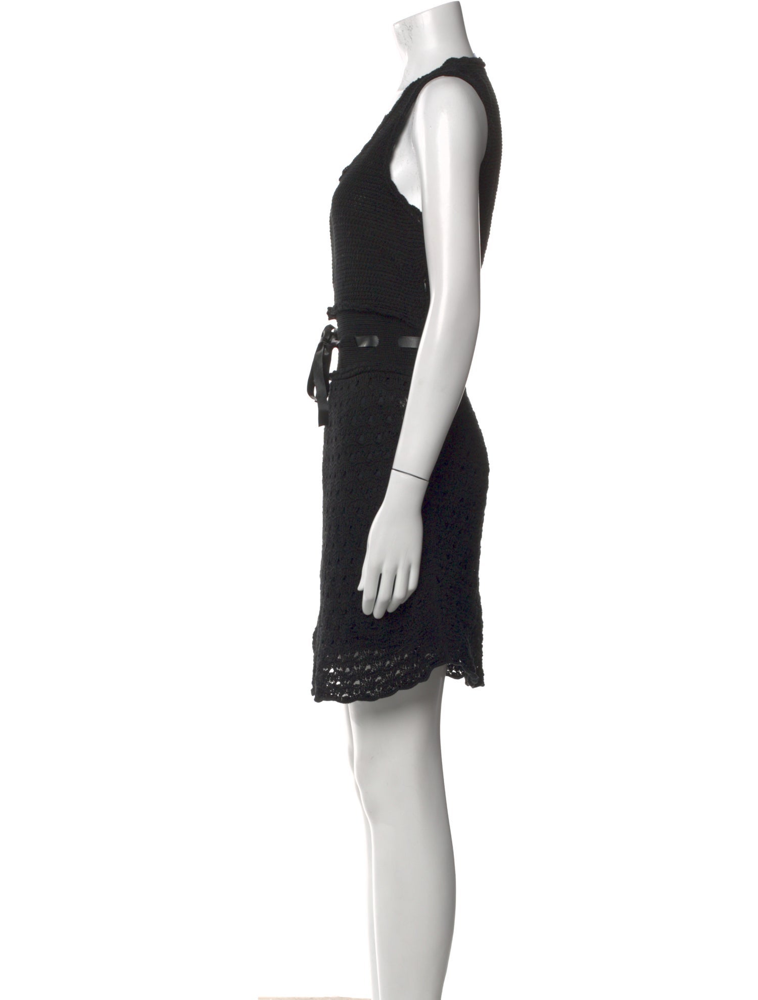 Red Valentino Scoop Neck Mini Dress