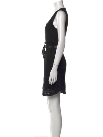 Red Valentino Scoop Neck Mini Dress